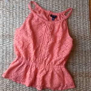 Eyelet Tank Top